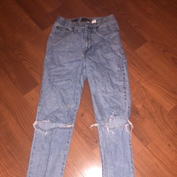 90s express high waist mom jeans straight leg 26” - Picture 3 of 8